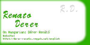 renato derer business card